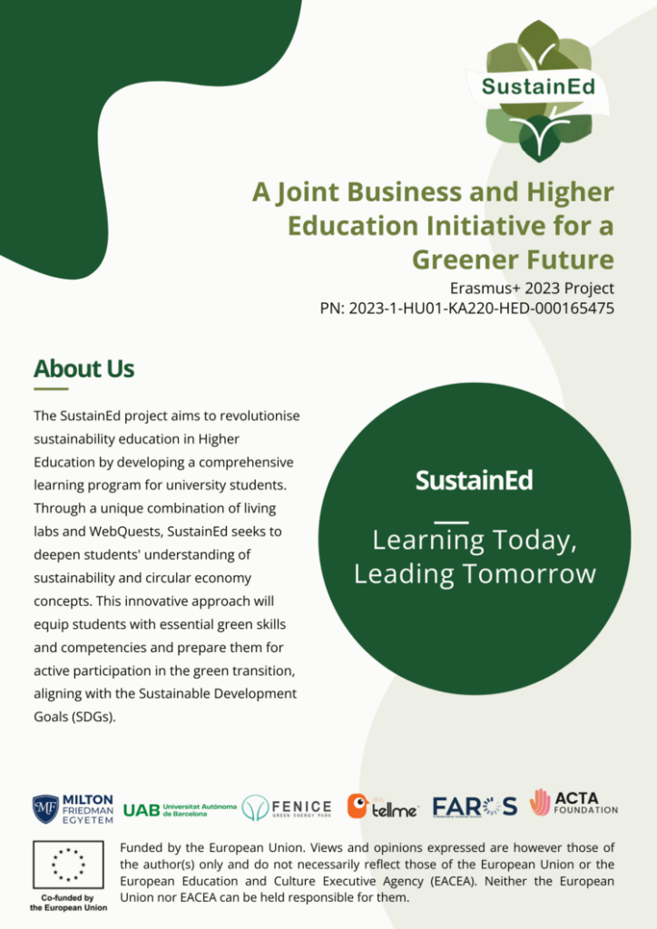 a joint business and higher education partnership for a greener future introductory flyer