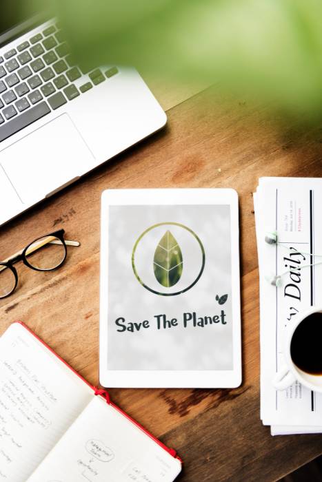 save the planet on tablet